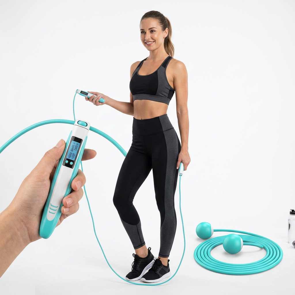 Pro Smart Springseil – Mit Zähler, Timer & Aufbewahrungstasche