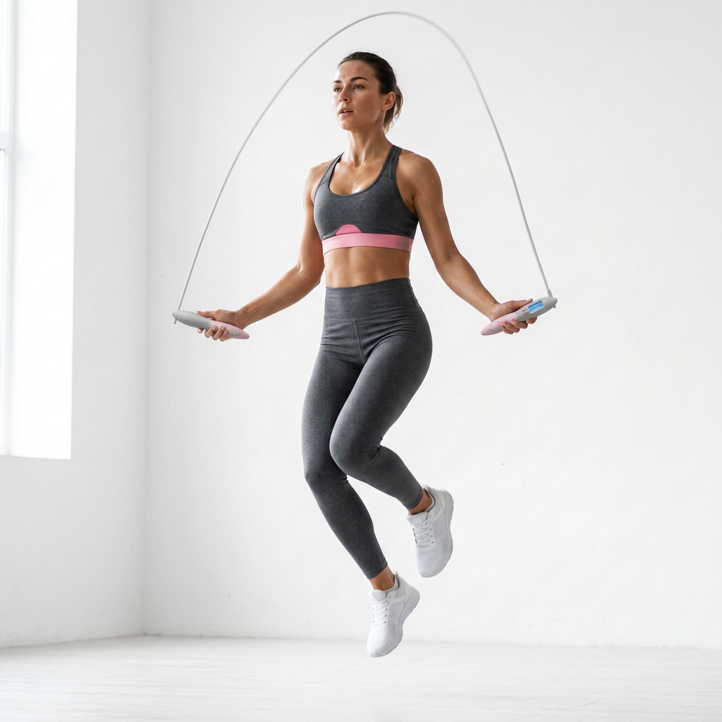 2-in-1 Springseil mit Zähler – für maximale Fettverbrennung