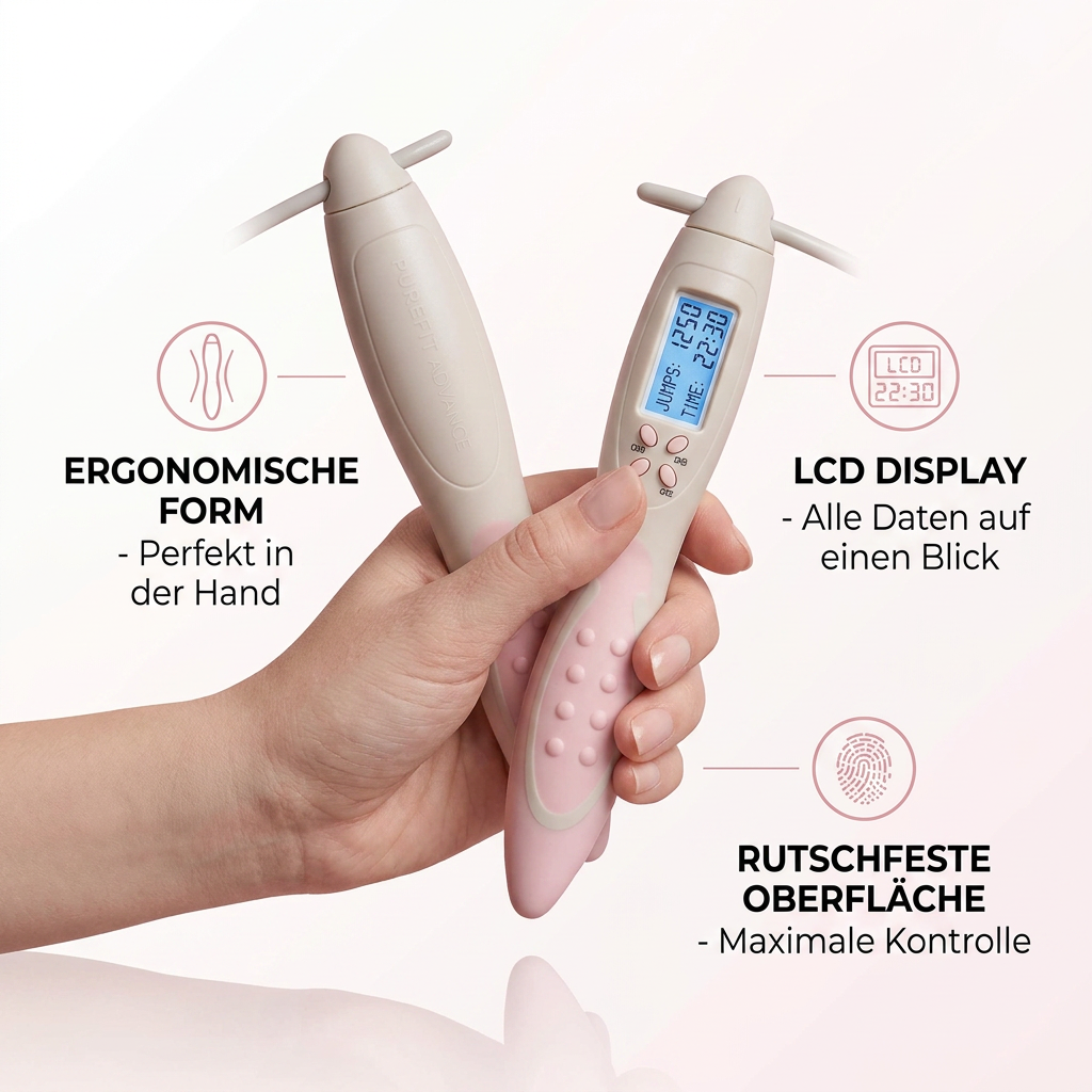 2-in-1 Springseil mit Zähler – für maximale Fettverbrennung